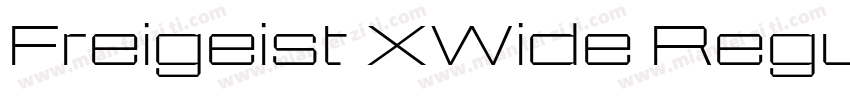 Freigeist XWide Regular字体转换